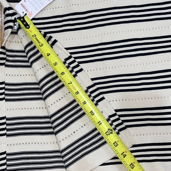 Pendleton Black and Cream Striped Fabric - Picture 10 of 16
